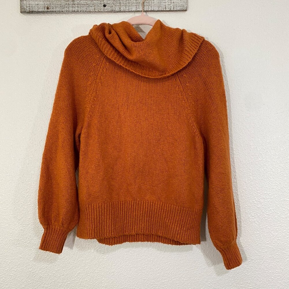 Anthropologie Women’s XS Sweater Draped Cowl Neck Pull Over Long Sleeve - Picture 14 of 16